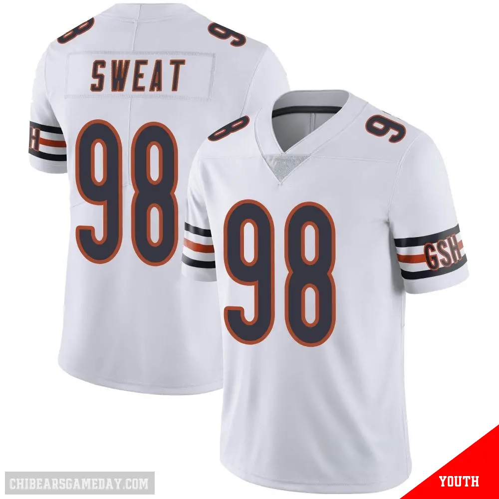 ＃98 Youth Montez Sweat White Limited Chicago Bears Vapor Untouchable Jersey