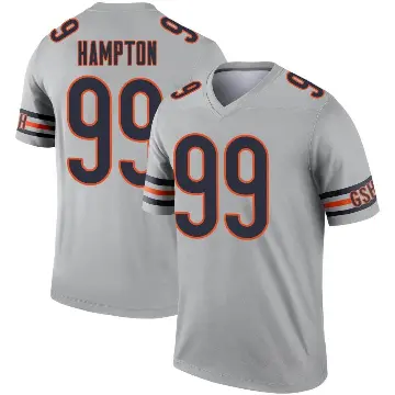 ＃99 Men's Dan Hampton Legend Chicago Bears Inverted Silver Jersey