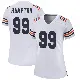 ＃99 Women's Dan Hampton White Game Chicago Bears Alternate Classic Jersey